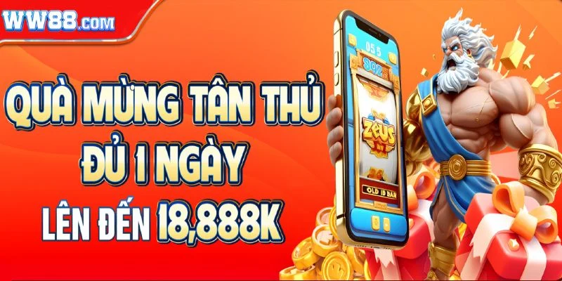 Tặng thưởng ưu đãi 1 ngày siêu hấp dẫn dành cho khách hàng mới